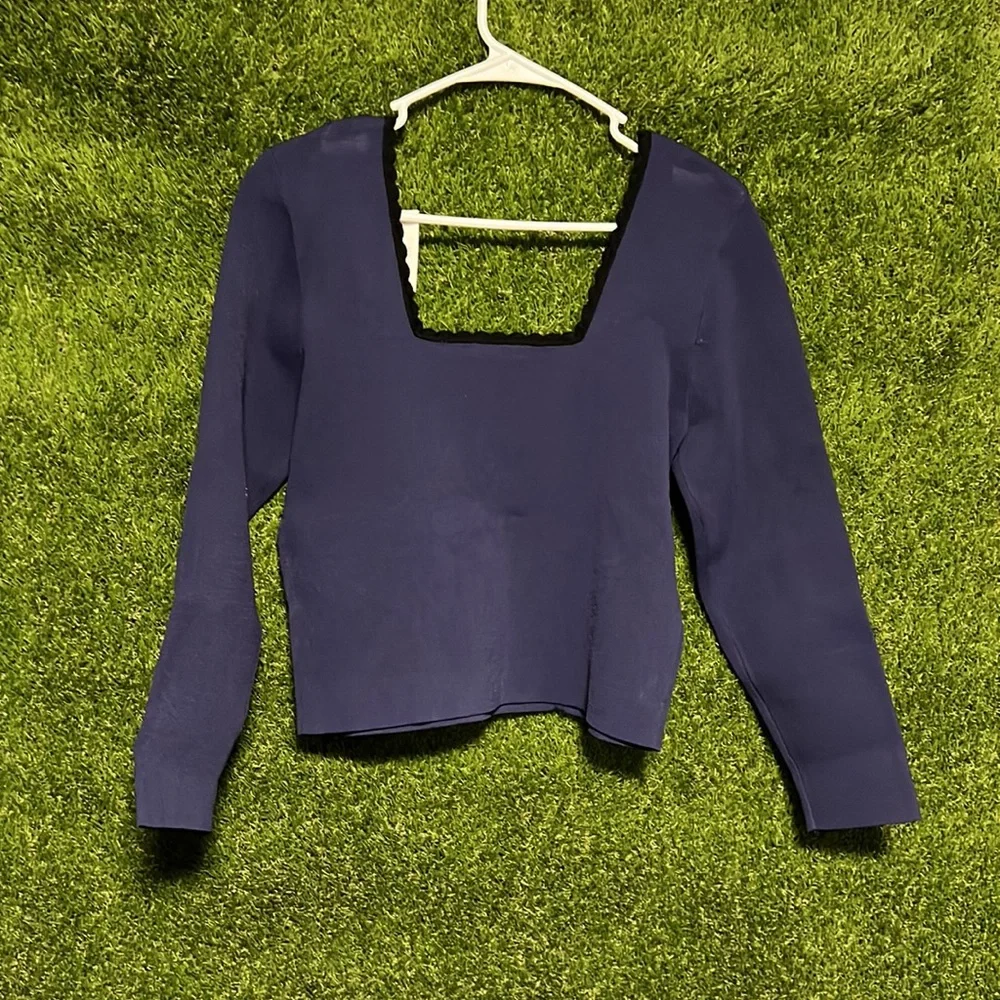 ⭐️SANDRO Crop Square Neck Sweater - Picture 5 of 5